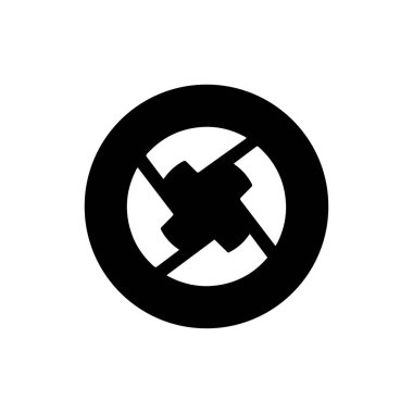 0x (ZRX) simgesi beyaz arkaplanda izole edildi.