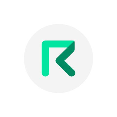 Beyaz arkaplanda izole edilmiş para simgesi (REQ) talebi.