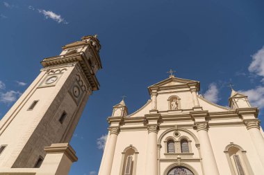 Rio Grande do Sul, Brezilya 'daki Ivor şehrinin antik dini mimarisi. Antik mimari. Yüzüncü yüzyıl inşaatı. Kırsal ve dini turizm. Katolik tapınağı. İtalya 'nın Brezilya göçü