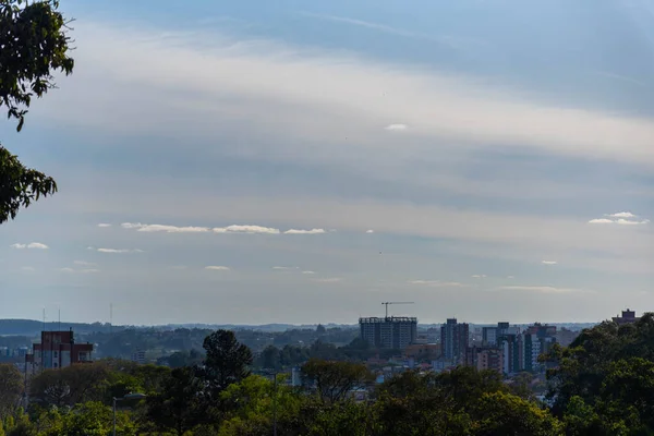 Stadslandskap Staden Santa Maria Brasilien Universitetsstaden Stadskärna Bild Staden Brasiliens — Stockfoto