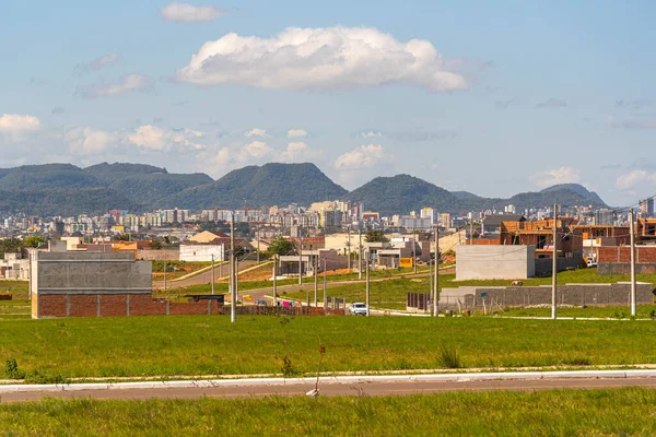 サンタマリアRsブラジルの街のパノラマビュー ブラジル南部の都市 グランデ スルの中心部 大学都市 都市中心部 — ストック写真