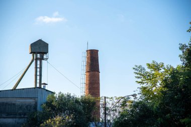 Ijui RS Brezilya şehrinde antik mimari. Endüstriyel mimari. Kentsel görüntüler. manzara.