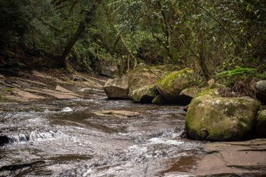 Itaara RS Brezilya 'daki taş akıntısı.