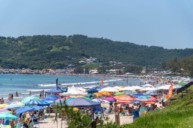 Brezilya 'nın Rio Grande do Sul eyaletindeki Osrio şehrinde rüzgar tarlası