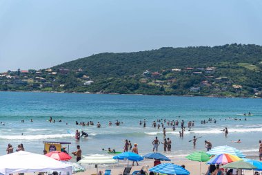Brezilya 'nın Rio Grande do Sul eyaletindeki Osrio şehrinde rüzgar tarlası