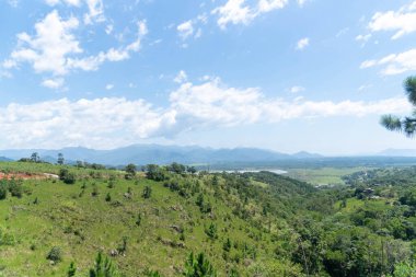 Brezilya 'nın Rio Grande do Sul eyaletindeki Osrio şehrinde rüzgar tarlası