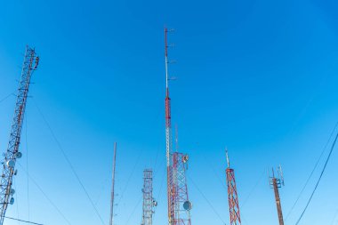 Brezilya 'nın Rio Grande do Sul eyaletindeki Osrio şehrinde rüzgar tarlası