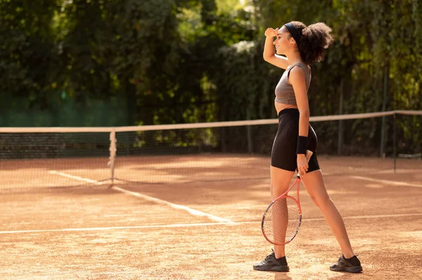 Training Junge Dunkelhaarige Mädchen Sportbekleidung Beim Training — Stockfoto