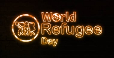 On World Refugee Day, people are encouraged to take actions that support refugees, such as signing petitions, donating to refugee charities, volunteering, and spreading awareness on social media clipart