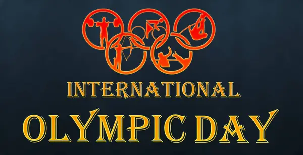 stock image International Olympic Day isolated background