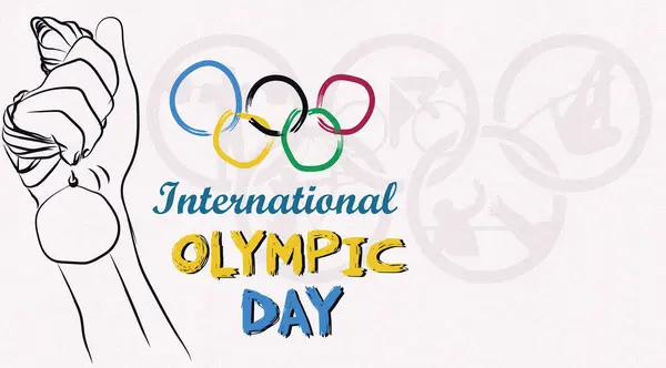 stock image International Olympic Day isolated background