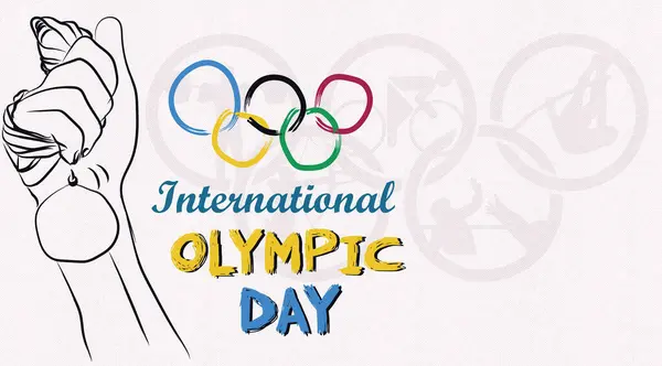 Stock image International Olympic Day isolated background