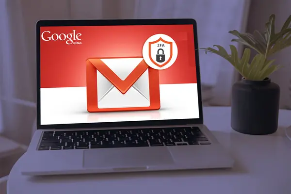 stock image Gmail's Two-Factor Authentication (2FA) enhances account security by requiring a second form of verification in addition to your password