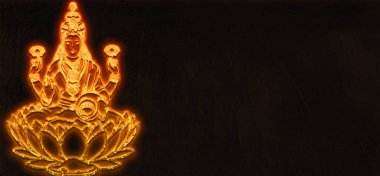 Maa Lakshmi hem maddi hem de manevi zenginlik ve bolluk Hindu tanrıçasıdır.