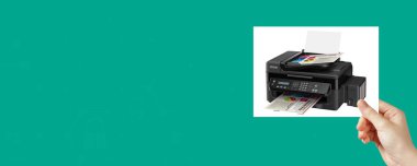 Epson printers are known for their advanced printing technology, offering a wide variety of models, including inkjet, laser, and photo printers, providing high-quality output for home, office, and professional us clipart