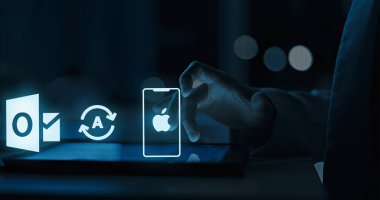 Görünüm E- postalarınızı, Kişilerinizi ve Takviminizi iPhone ile Otomatik Eşzamanla Eşzamanla