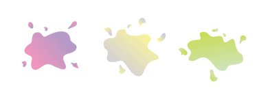 Soyut sıvı şekil pankartı. renkli sıvı şablon arkaplanı.