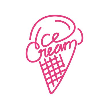 ice cream icon design. tasty cold dessert sign and symbol.