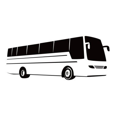 bus silhouette design. travel transportation sign and symbol
