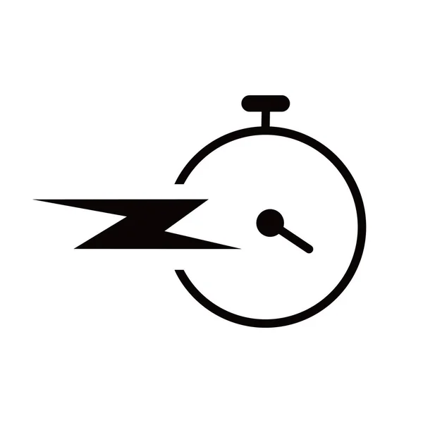 Быстрый Дизайн Иконок Знак Быстрой Доставки Символ Смотреть Векторную Иллюстрацию — стоковый вектор