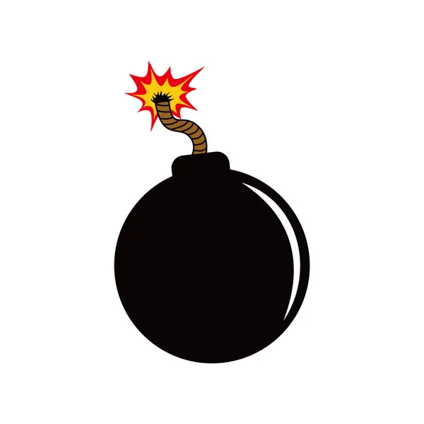 Ilustración Del Vector Dibujos Animados Bomba Soplado Mente Signo Símbolo — Vector de stock
