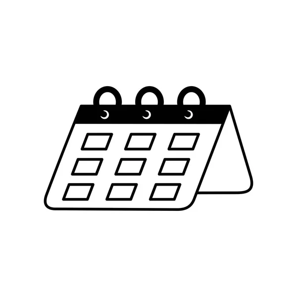 Calendar Icon Design Time Date Sign Symbol — Stock Vector