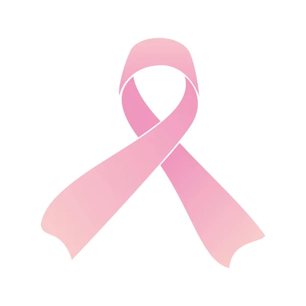 Symbolen För Bröstcancermedvetenhet Rosa Band Design Vektorillustration — Stock vektor