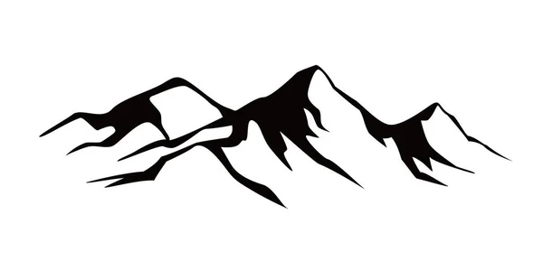 Berge Silhouette Design Abenteuer Logo Zeichen Und Symbol Vektorgrafiken