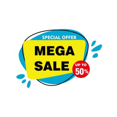 Satış afişi tasarımı, büyük indirim özel teklifi. Sezon sonu özel teklif afişi.