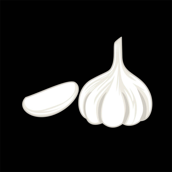 garlic icon design. vegetable sign and symbol.