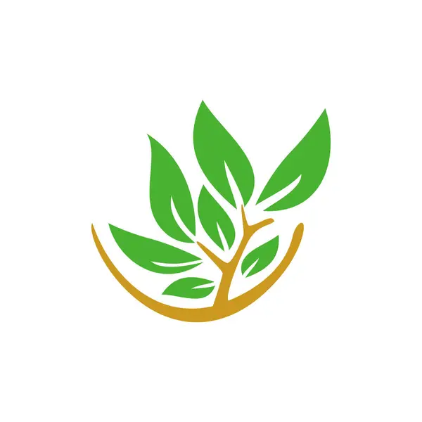 Plantilla Diseño Del Logotipo Naturaleza Eco Signo Símbolo — Archivo Imágenes Vectoriales