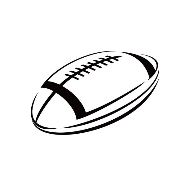 Дизайн иконы американского футбола. знак и символ спорта.