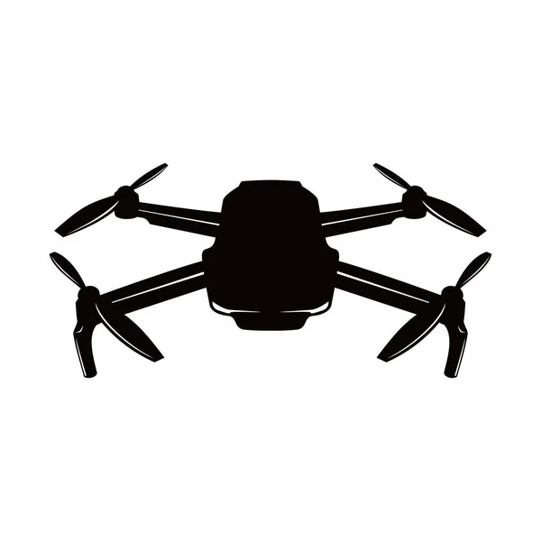 Drohnen Silhouette Design Helikopter Zeichen Und Symbol Stockillustration