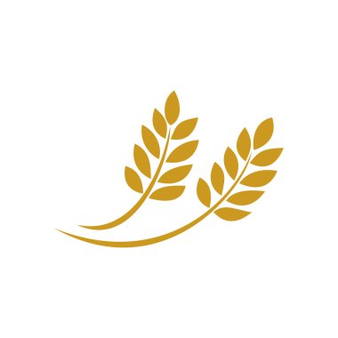 Çiftlik buğday ikonu tasarımı. tarım tohumu işareti ve sembolü.