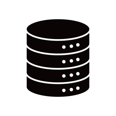 veritabanı simgesi tasarımı. bilgisayar sunucusu işareti ve sembolü.