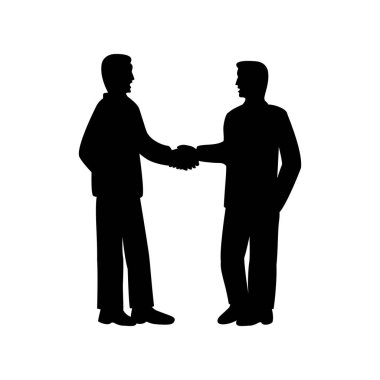 Başarılı bir anlaşma ya da anlaşmayı temsil eden iki kişi arasındaki el sıkışma