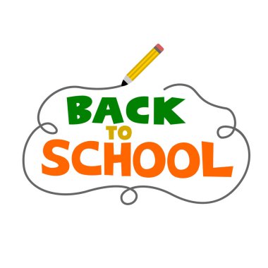 Okulun tipografi tasarımına geri dönelim. eğitim dekorasyonu.