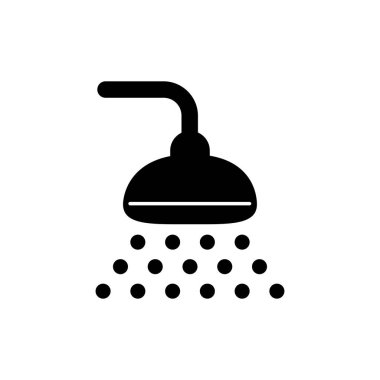 banyo duş başlığı ikonu tasarımı.