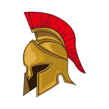 Eski Spartalı savaşçı miğferi tasarımı.