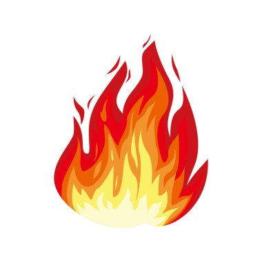 ateş çizimi tasarımı. tehlike doğa unsuru.