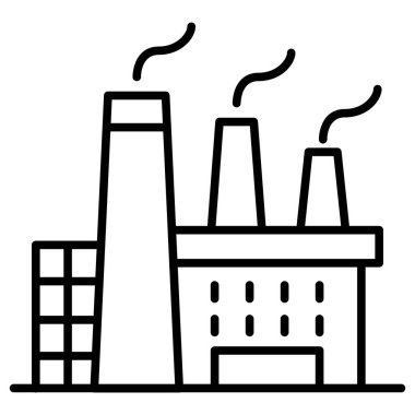 Factory icon illustration graphic design