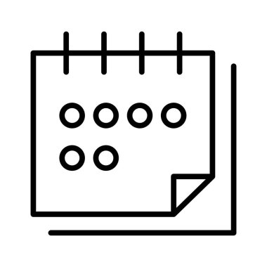 Calendar line icon vector illustration graphic design