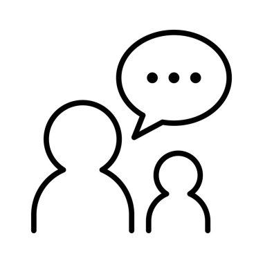 Talking icon vector illustration graphic design