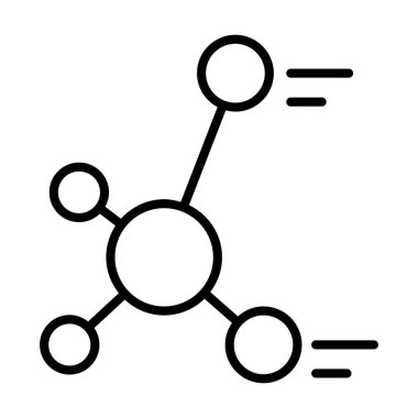 Data Network line icon vector illustration graphic design