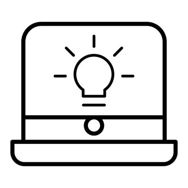 Laptop line icon illustration graphic design