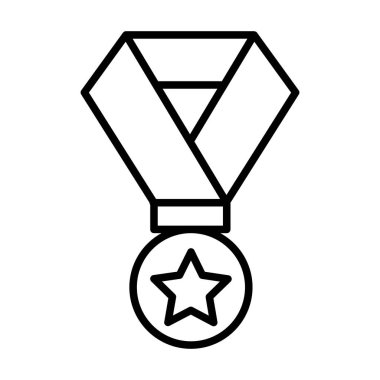 Medal line icon illustration graphic design
