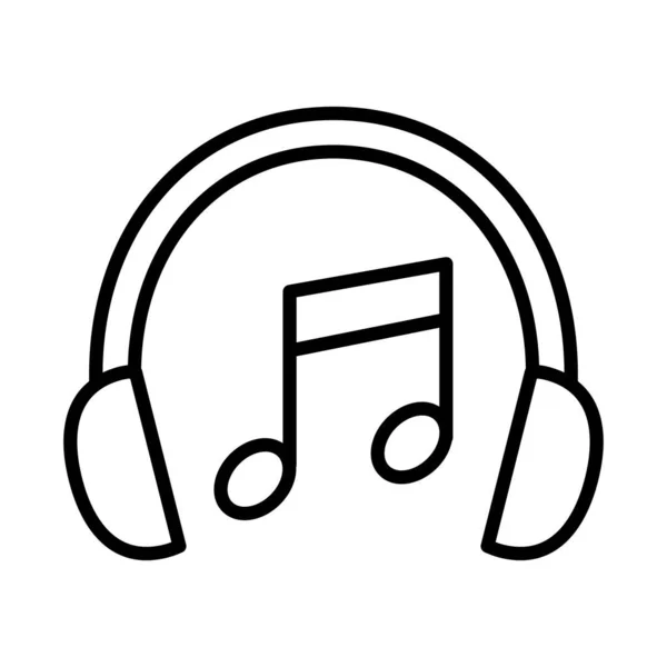 Графический Дизайн Иконок Музыкальной Линии — стоковый вектор
