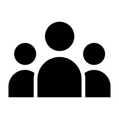 İnsanlar ikon vektör illüstrasyon grafik tasarımı