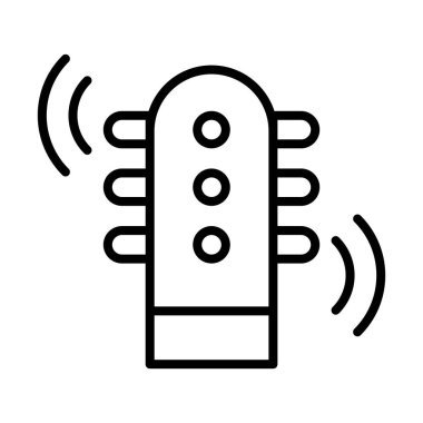 Vibratör çizgisi simgesi vektör çizimi grafik tasarımı