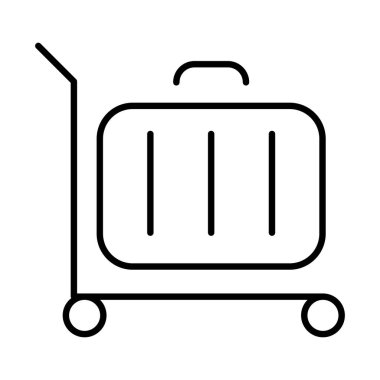 Yük çizgisi simgesi vektör illüstrasyon grafik tasarımı